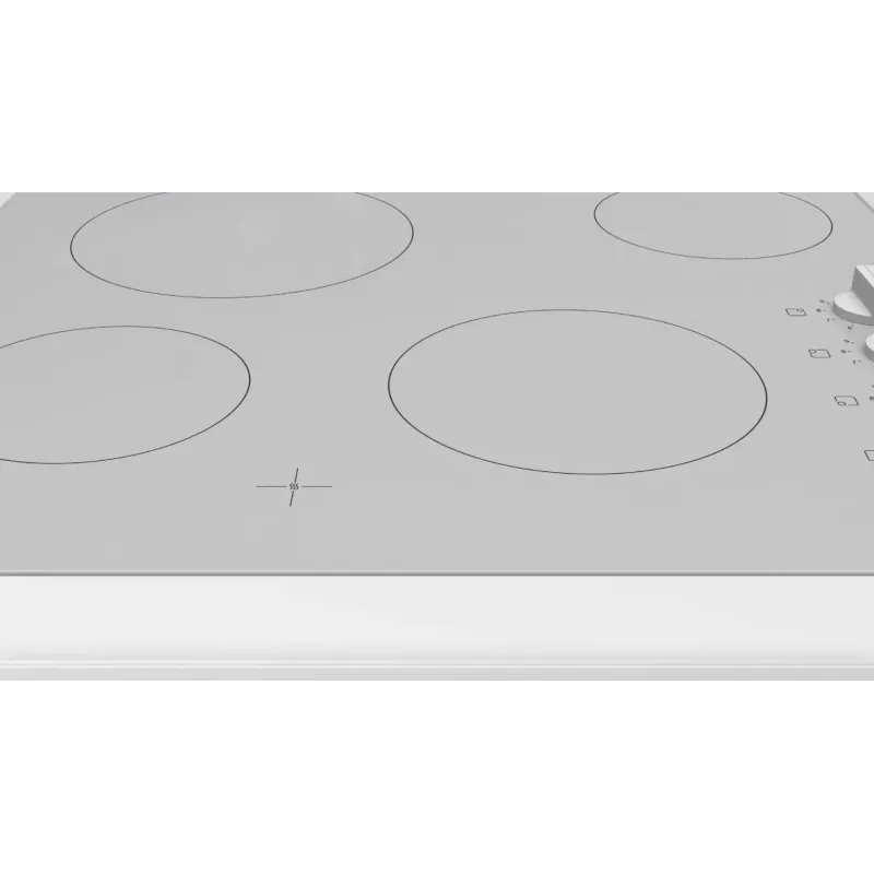 Radiant Electric Hob Bosch PKE612CA2E, 6600 W, 4 Cooking Zones, balta
