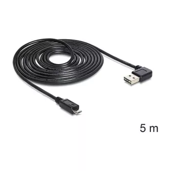 USB kabelis DeLOCK USB 2.0 5m USB A Micro-USB B Melns