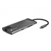 NATEC Fowler Plus USB Type-C Melns pelēka MicroSD SD Hub