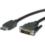 Video kabeļa adapteris VALUE 11.99.5619 1.5m DisplayPort to DVI Melns