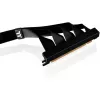 Thermaltake PCI-E 4.0 dubultais 90 grādu riser kabelis, 40 cm, melns