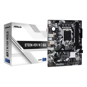 ASRock B760M-HDV/M.2 D4 DDR4 LGA 1700 Micro-ATX mātesplate