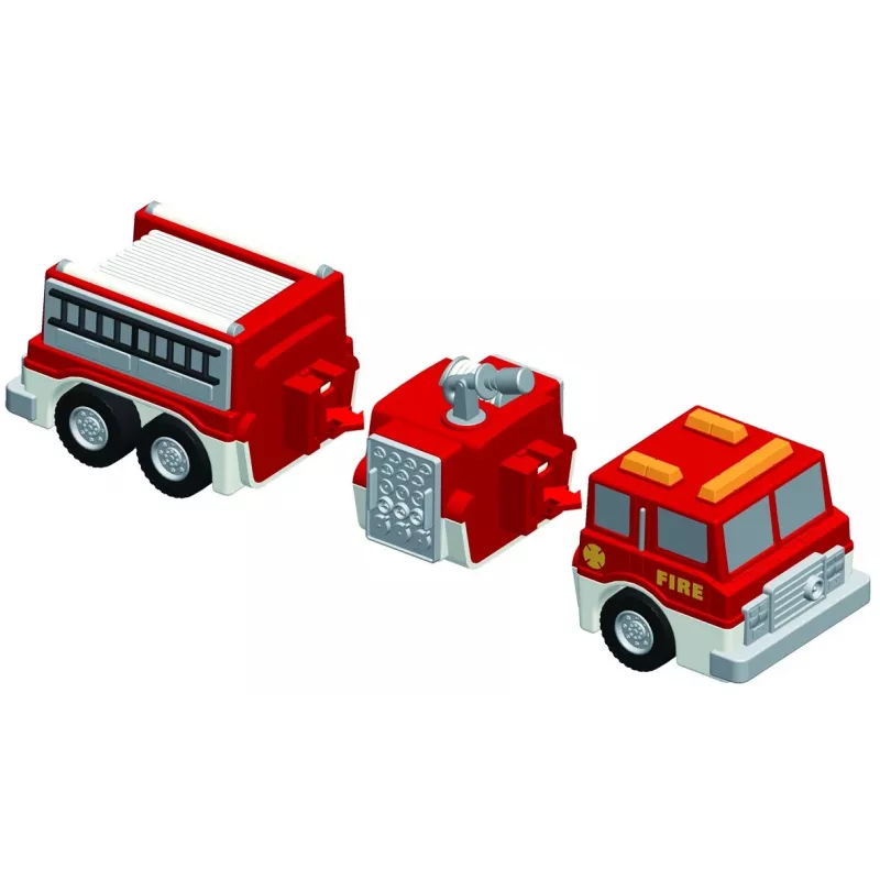 Vehicle set Popular Playthings Mix or Match Vehicles Fire and Rescue
