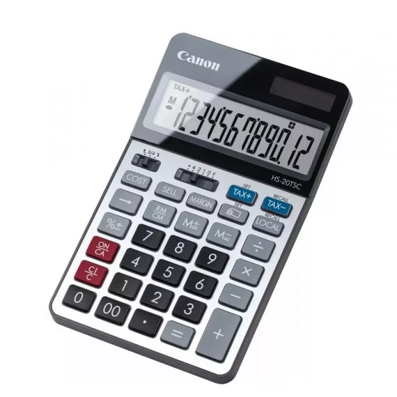 Canon HS-20TSC kalkulators Galda Finanšu Melns, Sudrabains