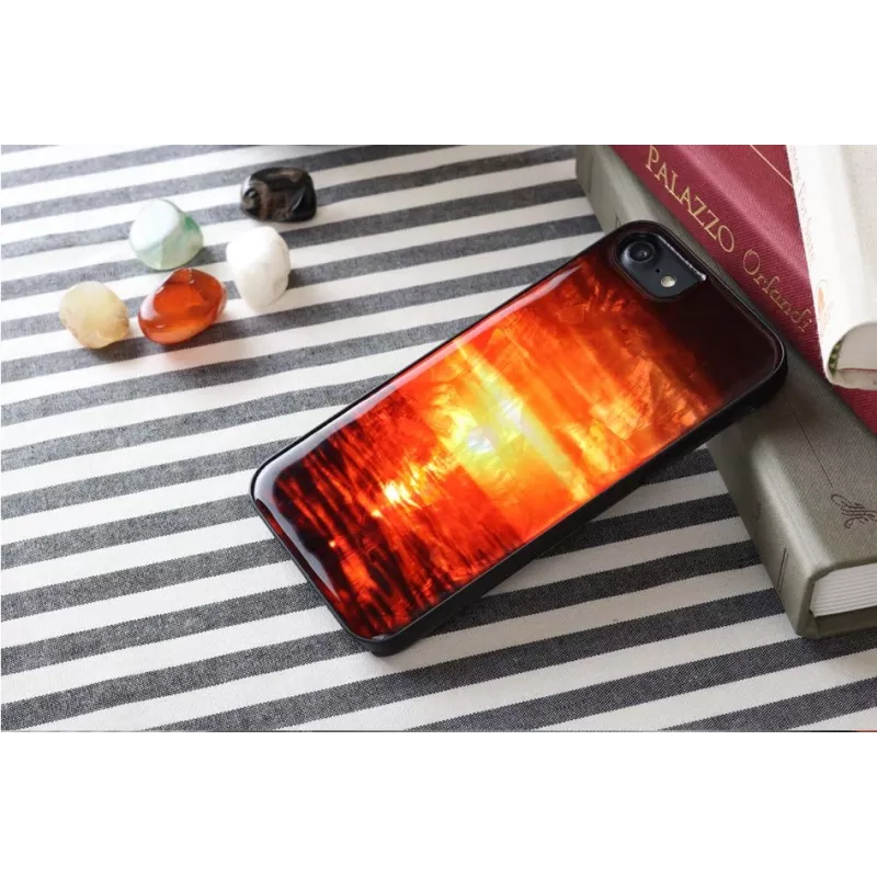 Aizsargājošs telefona maciņš iKins Apple iPhone 8 / 7 — Sunset Melns