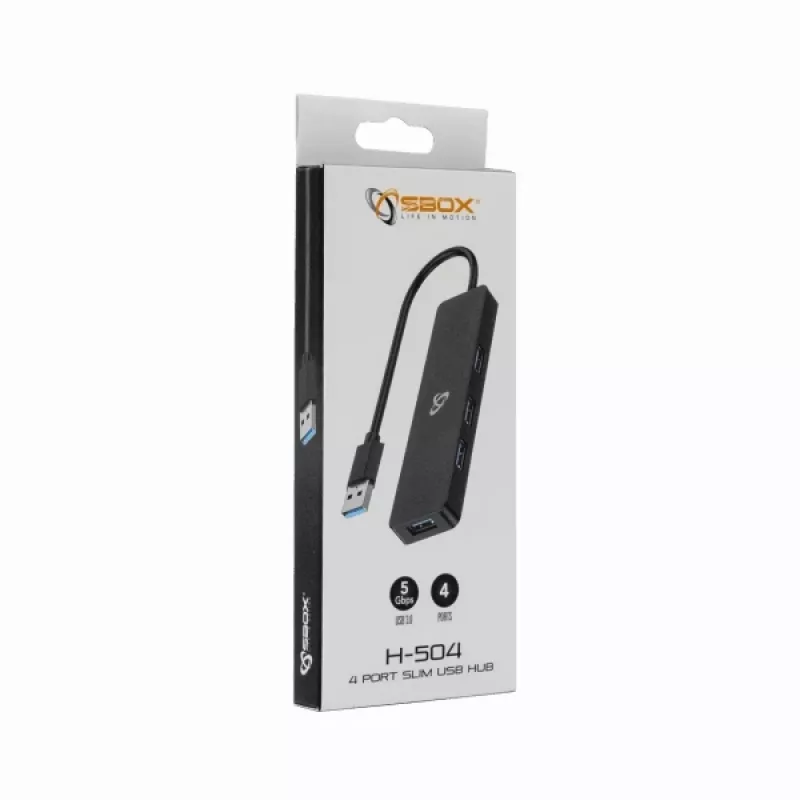 Sbox H-504 USB-3.0 4 portu centrmezgls