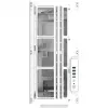 Thermaltake AX500 Grand Tour E-ATX korpuss ar stikla paneli (Balts)