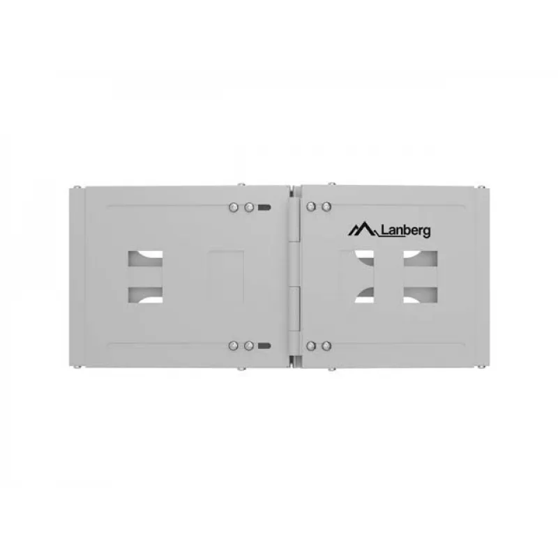 Plaukta sienas stiprinājums 19 collu 4U LANBERG — 497×400/240 mm, pelēks