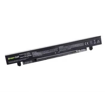 Klēpjdatora baterija zaļa Cell AS68 ASUS A450 A550 R510 X550 sērijai, litija jonu 14,4 V 4400 mAh, 4 elementi, melna