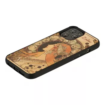 Telefona maciņš man and wood iPhone 12 / 12 Pro — Zodiac Melns