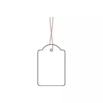 Strung marking tags HERMA 6918 32x50 mm with red string
