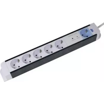 Strāvas sadalītājs AS Schwabe Power Strip 18672 ar Master/Slave funkciju, balts/melns