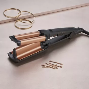 BaByliss Deep Waves lokšķēres Warm Black, Orange 98.4 (2.5 m)