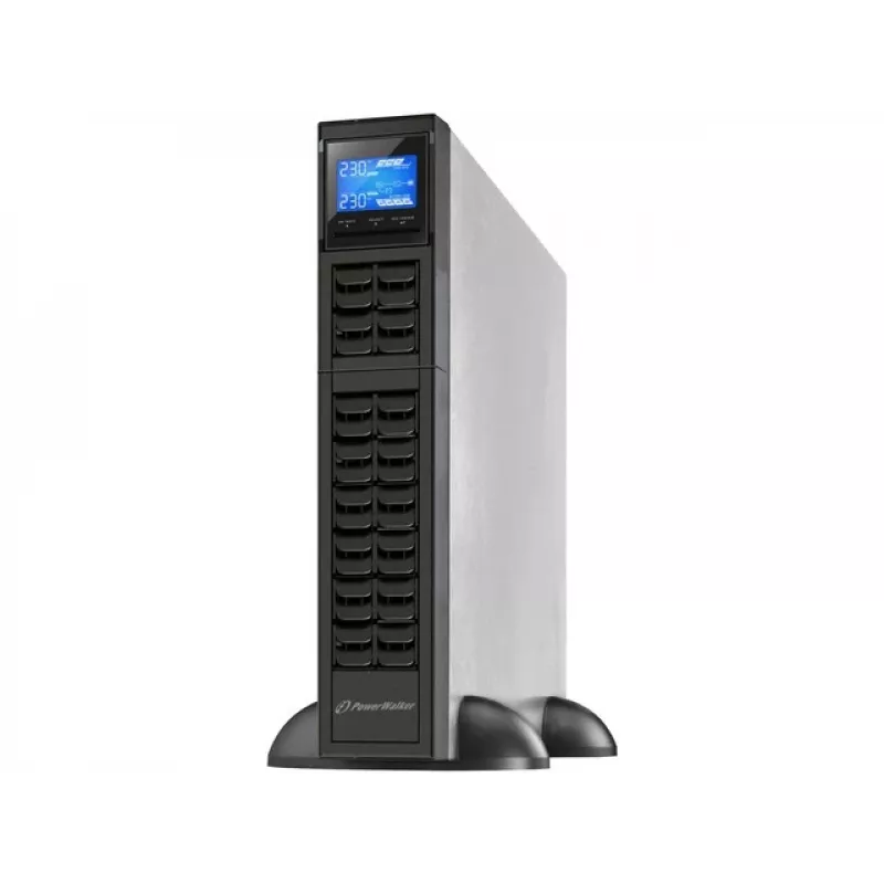 PowerWalker VFI 1000CRM LCD nepārtrauktās barošanas avots (UPS) Dubultās pārveidošanas (Online) 1 kVA 800 W 3 AC kontaktligzdas