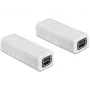 Kabeļu savienotāju adapteris DeLOCK 65450 Mini DisplayPort balts