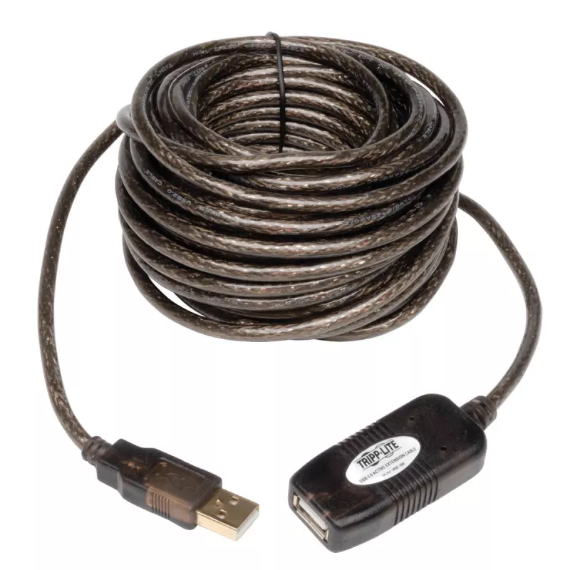 Tripp Eaton Tripp Lite Series 10M USB 2.0 Hi-Speed Active Extension Repeater Cable USB-A M/F 33' 33ft 10 Meter - USB pagarinājuma kabelis - USB (M)