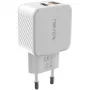 nevox USB PD Type C + USB QC 3.0 lādētājs 30 W balts (2009)