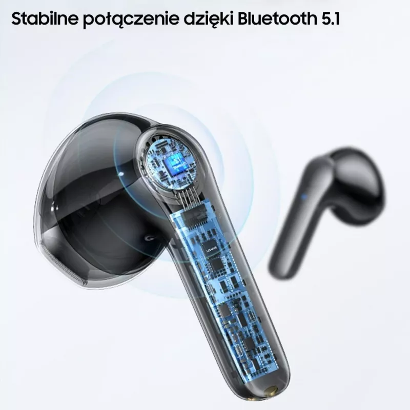 Austiņas USAMS TWSXH Series Dual Mic Wireless Blue/Blue BHUXH03