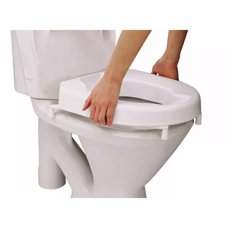 Etac Hi-Loo paaugstināts tualetes sēdeklis ar vāku, 10 cm