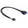 Delock 83095 USB kabelis melns