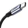 USB-C–DisplayPort kabelis UGREEN 1 m — USB-C (vīrišķais) uz DisplayPort (vīrišķais), taisni savienotāji, melns