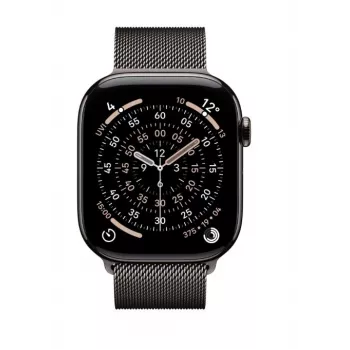 Apple Watch Series 11 GPS + Cellular 46mm Slate Titanium Case ar Slate Milanese cilpu M/L