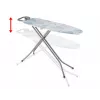 Pilna izmēra gludināmais dēlis VILEDA Bravo Plus 143032 — regulējams augstums 80–97 cm, dēlis 380×1200 mm, tērauda sieta virsma