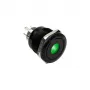 DimasTech Vandalismustaster 25mm Melnsline Dot RGB (PD224) vandāļizturīga spiedpoga