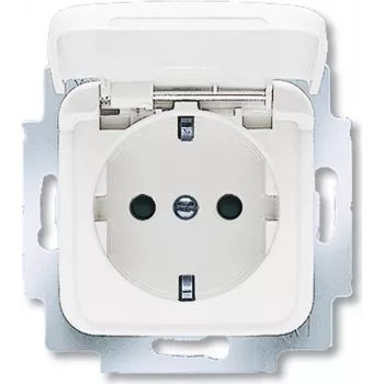 BUSCH JAEGER 20 EUKB-214 - CEE 7/3 - 2P+E - Balta - 250 V - 16 A - 71 mm