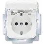 BUSCH JAEGER 20 EUKB-214 - CEE 7/3 - 2P+E - Balta - 250 V - 16 A - 71 mm
