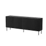 Kumode cama meble Cama 4D CORTINA — 2000×400×810 mm, melna, skaidu plātne