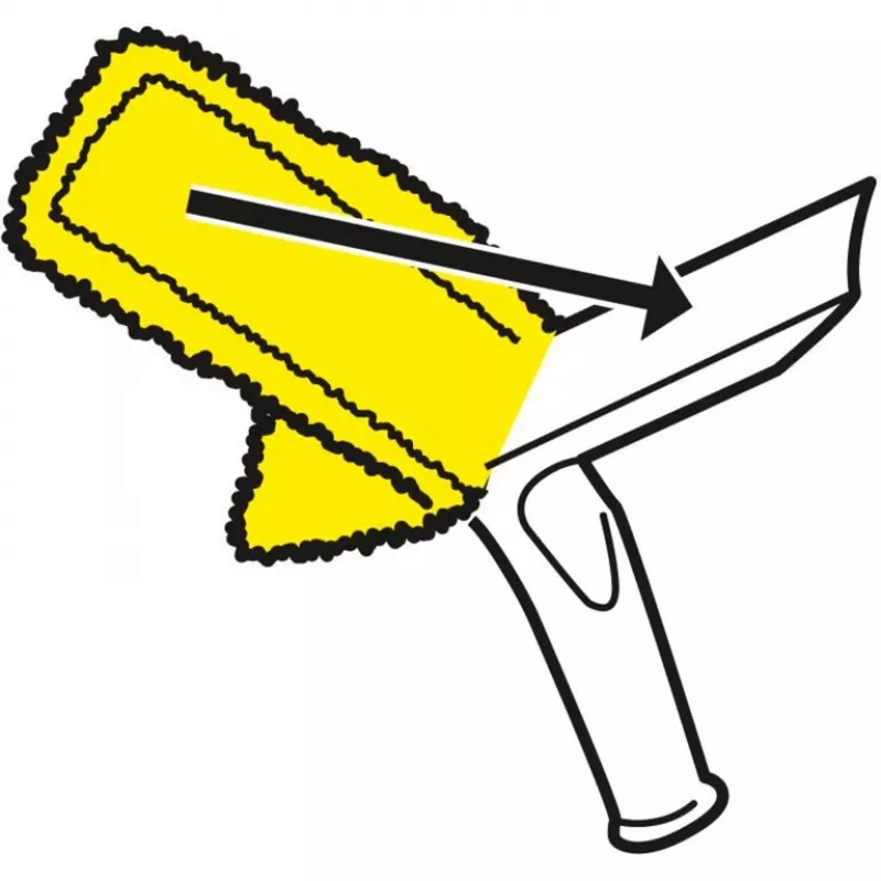 Logu tīrītāja piederums Karcher 2.633-130.0 — mikrošķiedras tīrīšanas lupatiņas 275 mm (2 gab.)
