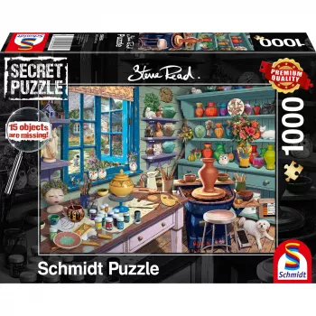 Steve Read: Secret Puzzles - mākslinieka studija (1000 gabali)