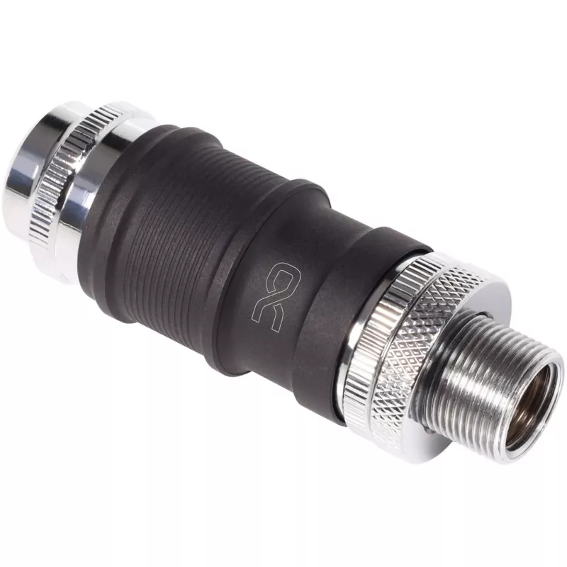 Alphacool Quick Disconnect Set BLH1A IG-IG ar Schott savienojumu – ātrās atvienošanas savienotāju pāris G½/G1/4 pieslēgumiem