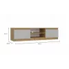MALWA 140 TV skapis, artisan ozols/kašmira