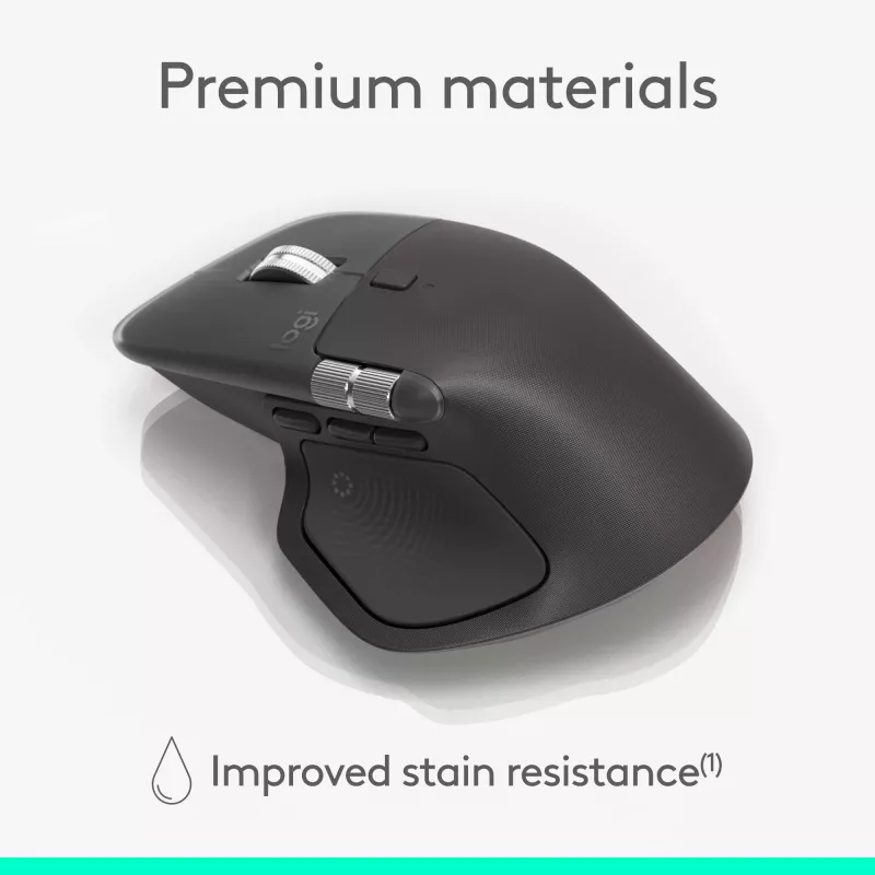 Logitech Logitech MX Master 4 for Business pele — bezvadu + Bluetooth, 8000 DPI, grafīts | Logitech