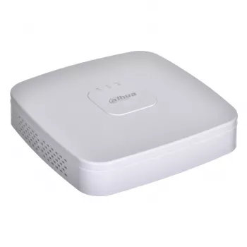 Tīkla video reģistrators DAHUA NVR2108-I2 — 8 kanālu NVR, maks. 4096×2400, SATA III līdz 10 TB, 1U, balts