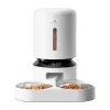 Pet feeder Aptel Granary with double bowl 5L, balta