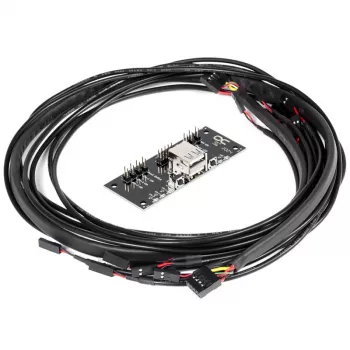 Iekšējais strāvas vads Alphacool 25054 80 m taisni savienotāji