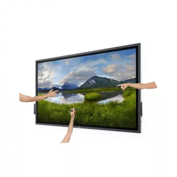 DELL P6524QT interaktīvais plakanais panelis 163,9 cm (64,5 collas) LCD 350 cd/m² 4K Ultra HD melns skārienekrāns
