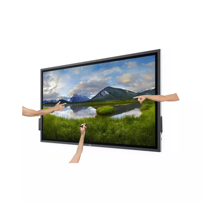 DELL P6524QT interaktīvais plakanais panelis 163,9 cm (64,5 collas) LCD 350 cd/m² 4K Ultra HD melns skārienekrāns