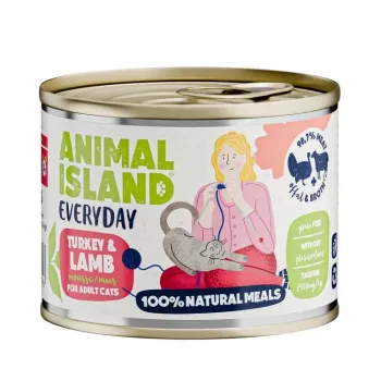 ANIMAL ISLAND Everyday Turcija un jēra gaļa - mitrā kaķu barība - 200g