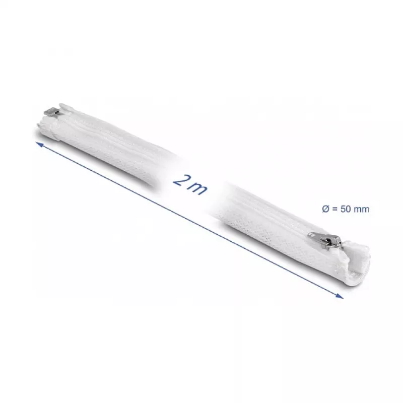 Pītais uzmavas DeLOCK 20829 2 m x 50 mm balta