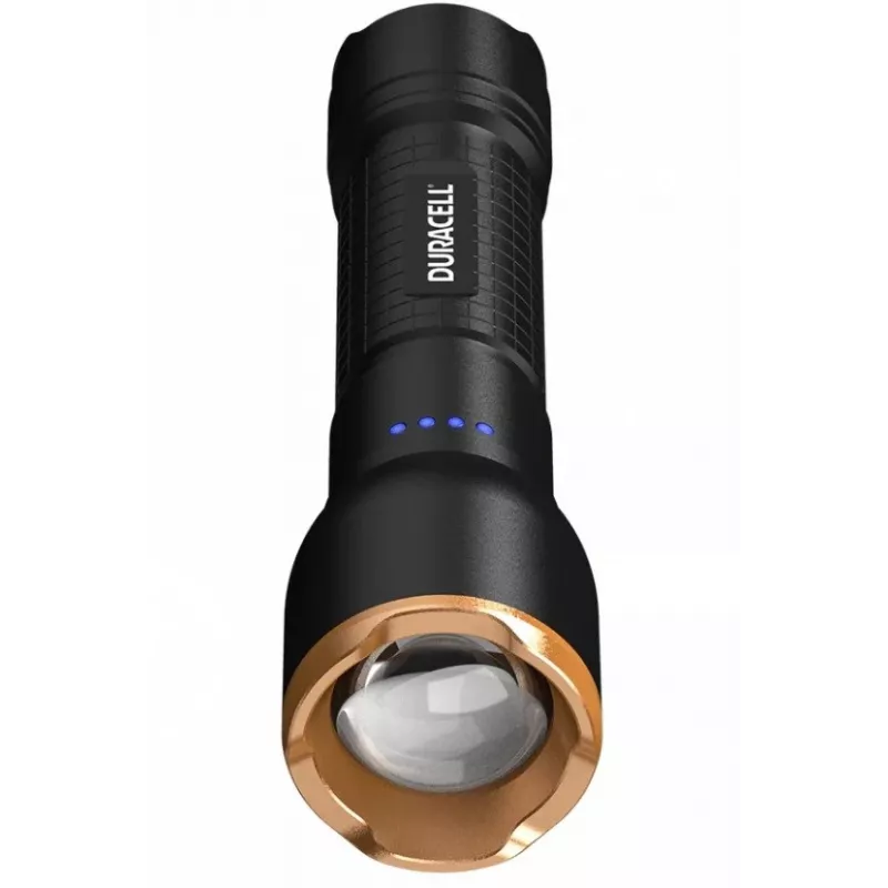 Lukturis Duracell DF2500R — melns, rokas uzlādējams lukturītis