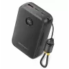 Portable charger Vention FKBB0-C 20000mAh power bank, 1x USB-A + 2x USB-C, Melns