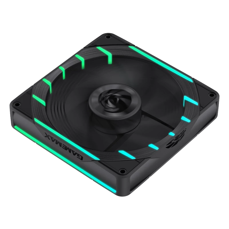 GAMEMAX TORNADO T12 ARGB-R 120mm korpusa ventilators - melns