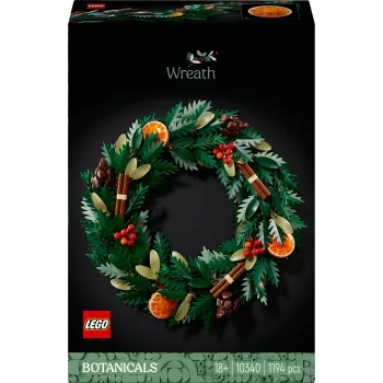 konstruēšanas rotaļlieta LEGO 10340 Icons Ziemassvētku vainags