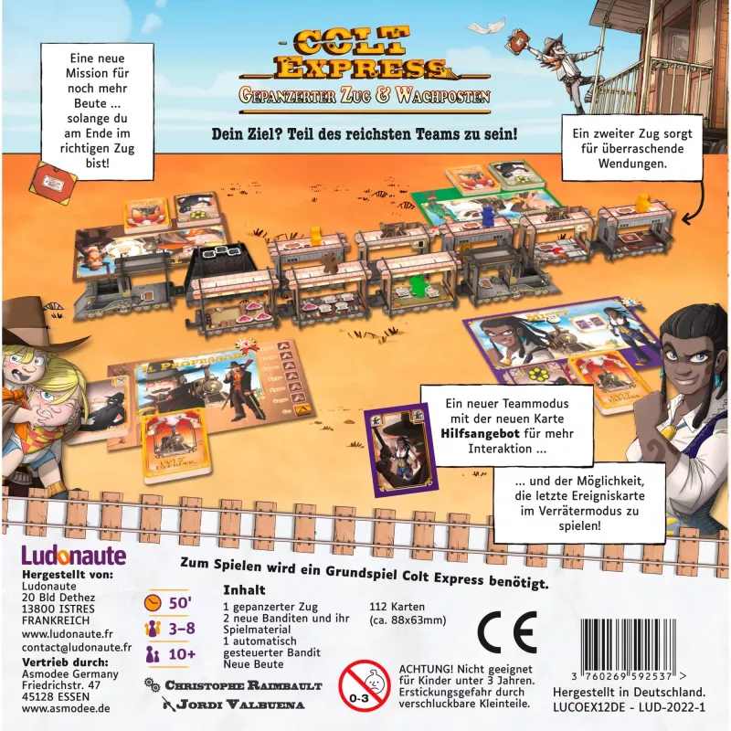 Colt Express — Bruņotais vilciens un sardzes postenis, galda spēles paplašinājums