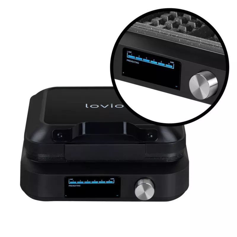 Lovio LVWF002BK Vafeļu pannas 1500W Melna