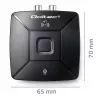 QOLTEC 56981 bezvadu Bluetooth audio raidītājs/uztvērējs ar NFC, AUX/RCA, melns